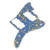 Blue Yellow Electric Guitar Pickguard Fashionable Wear Proof Scratch Resistant Guitar Pickguard Replacement