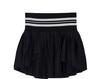 Uno pleated midi skirt for women in summer, woven with elastic waistband, versatile A-line short skirt