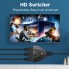 3-Port HDMI-Compatible Switcher Selector 4K/1080P with 1.8FT HDMI-Compatible Cable 3 in 1 Out for PS4 Xbox DVD Player Fire Stick