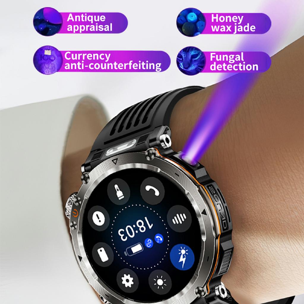 HT30 Силиконовый ремешок 1,7-дюймовые умные часы Мониторинг здоровья Компас Спортивные часы