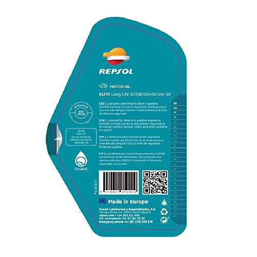 REPSOL Elite Long Life 50700/50400 5W-30 SN Моторное масло, 1 л (007411)
