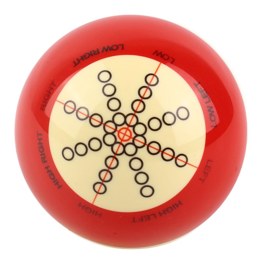 Training Billiards Cue Ball Resin Standard Pool Practice Cue Ball for US Billiards Eight Balls 57.2mm Diameter