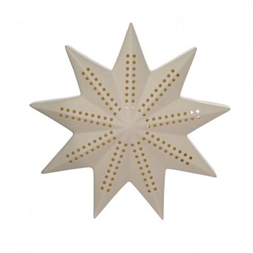 Ceramic LED Light up Star 18cm