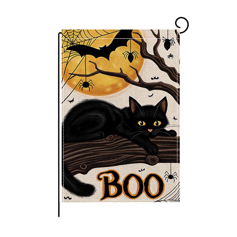 Хэллоуин Садовые Флаги Привидение и Смешная Тыква Украшения В помещении и На улице Подвешивание Маленьких Флагов