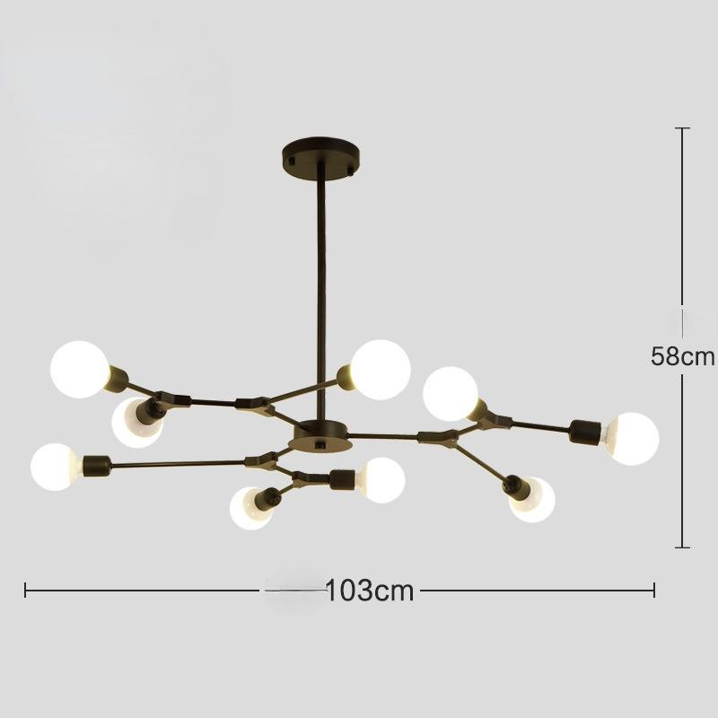 Nordic Modern Minimalist Living Room Dining Room Bedroom Chandelier Molecule Branch Home Ceiling Lamp
