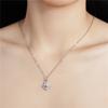 Серебряный кулон S925, ожерелье из муассанита 1 карат, модное роскошное свадебное ювелирное изделие, женское ожерелье, изысканный подарок