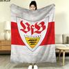 Vfb Stuttgart Print Flannel Blanket, High Quality Comfortable for All Seasons, Home Decor, Warmth and Comfort, Perfect for Christmas Gifts