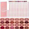 6 Color Velvet Matte Lipliner Pencil Set Lipstick Pen Waterproof Non-stick Cup Makeup Rose Red Lip Tint Nude Brown Lip Liner Pen