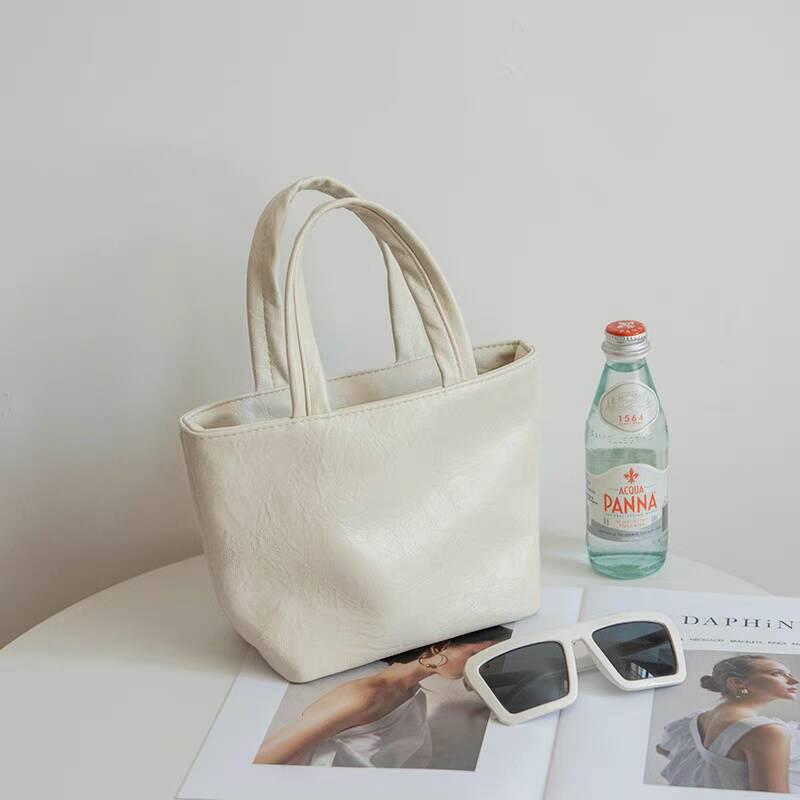 Handbag for Women 2025 New Autumn Winter Fashion Solid Color Cute Mini Handbag Tote Bag