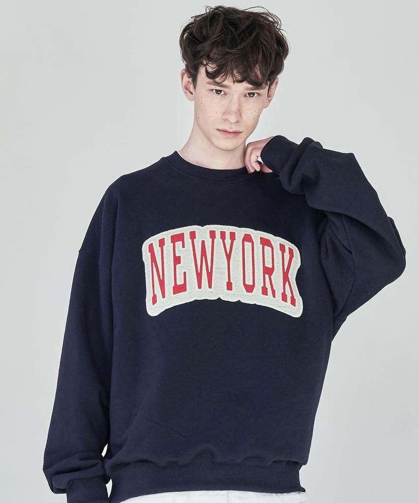 PAPERBOY Chain New York Sweatshirt - Navy
