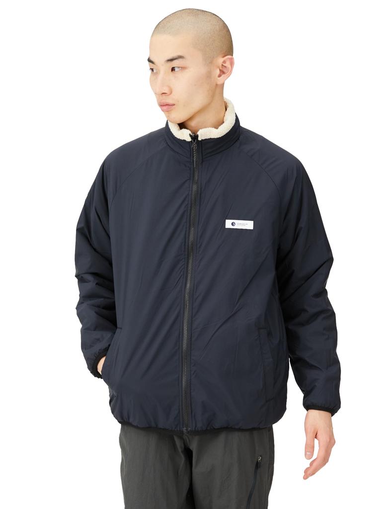 Mizuno Outdoor Polartec Thermalloft Reversible Fleece Cream Size B2MCA501 Jacket, White, L,