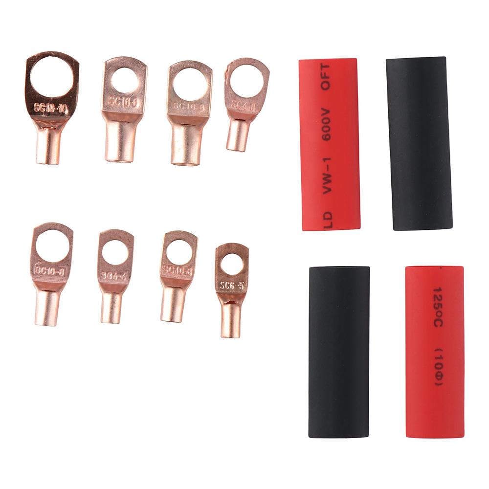 100PCS Wire Lug Crimping Tool Ring Terminal Connectors Wiring Connectors  Home Applications