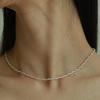 Less Is More Silver Braided Chain Necklace