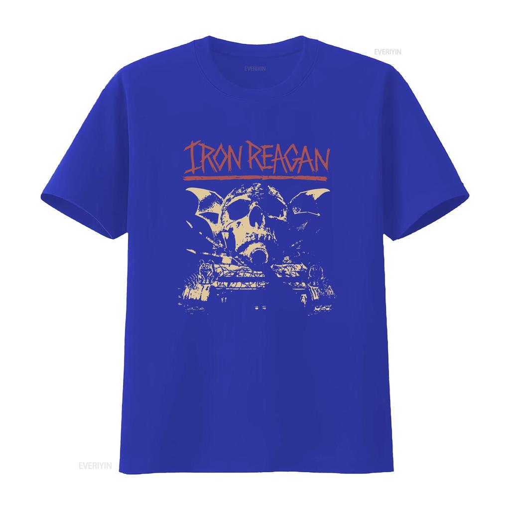Iron Reagan Warning T Shirt S M L XL 2XL 3XL vintage Washed streetwear Top For Everyday Wear fashion Stylish Casual Unisex