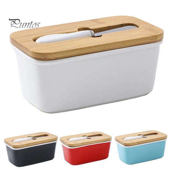 Керамическая масленка с резаком и крышкой, герметичный контейнер для хранения масла для сохранения свежести, многоцелевая форма для масла для выпечки