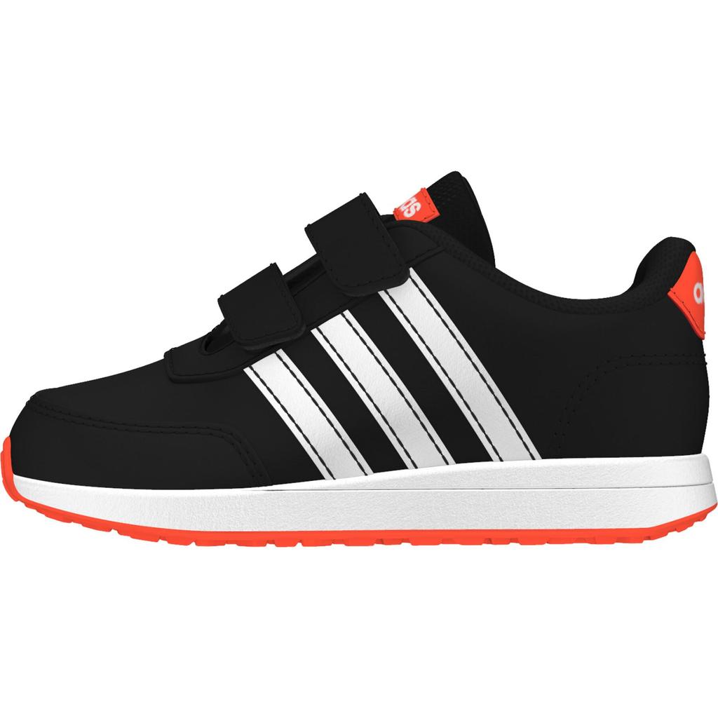 adidas Neo Vs Switch 2 Устойчивые к истиранию Низкие детские кроссовки Черно-белые для младенцев и малышей EG1592