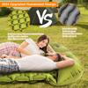 Double Inflatable Mattress with Built-in Pillow Pump Outdoor Sleeping Pad Camping Air Mat for Travel Backpacking Hiking Air Pad