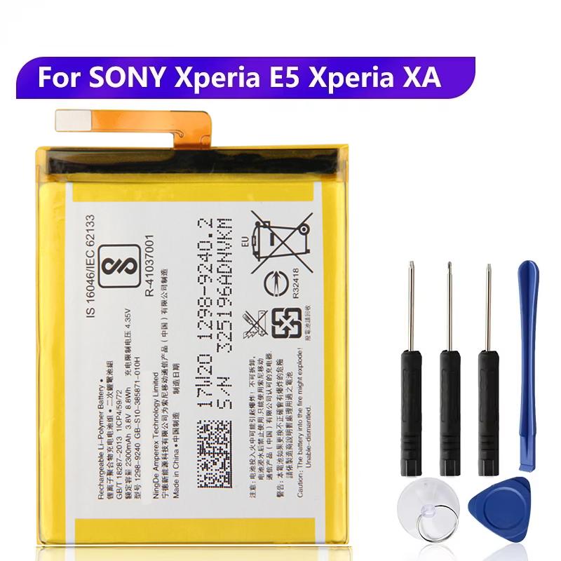 Rechargeable Lithium Battery For SONY Xperia XA XA1 E5 F3113 F3313 F3112 F3116 F3115 F3311 LIS1618ERPC Phone Battery 2300mAh