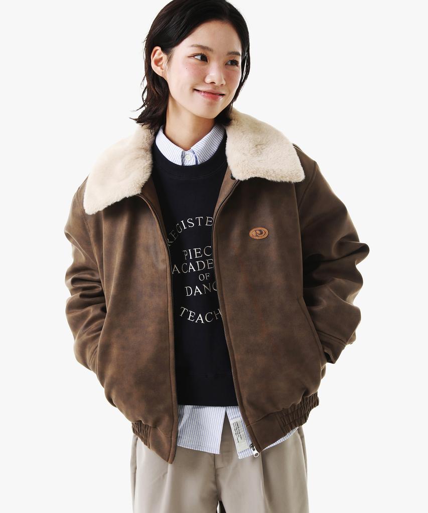 Peace Maker [2Type] Suede Mustang Padded Blouson (3Colors)