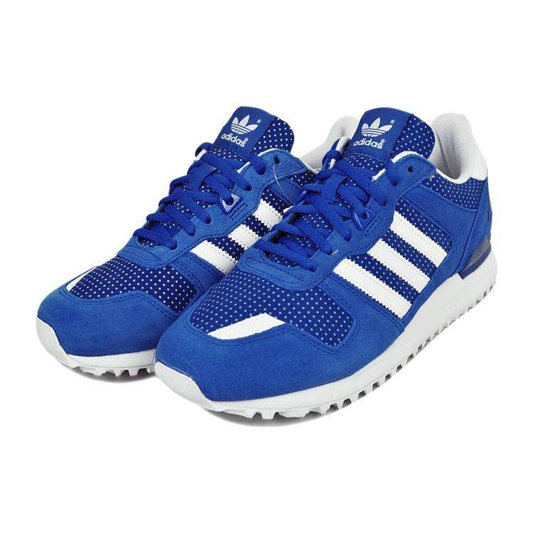 adidas Оригинальные кроссовки Originals ZX 700 с амортизацией, противоскользящие, прочные, низкие, для повседневной носки, женские, синие, M19420