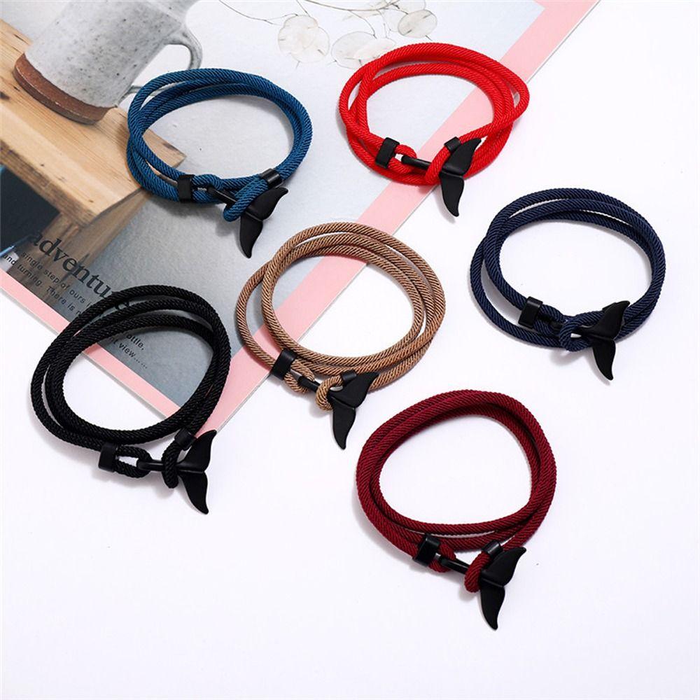 Couple Niche Design Braided Rope Bracelet Men Bracelet Fashion Jewelry Korean Style Hand Strap