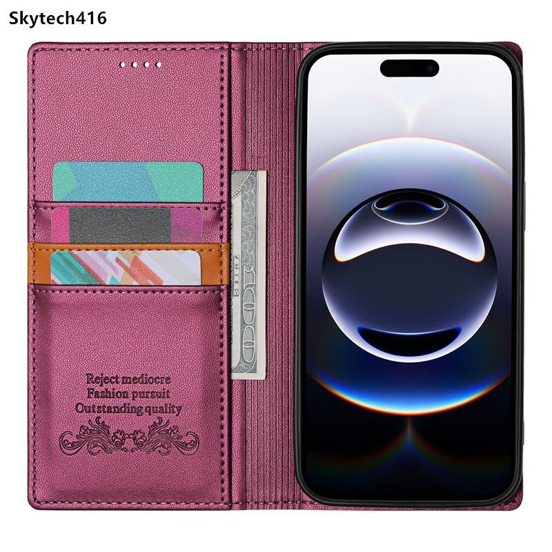 For Google Pixel 8 9 10 Pro XL 8A 9A 5G Leather Case Flip High Quality Card Slot Bracket Wallet Cover Casing