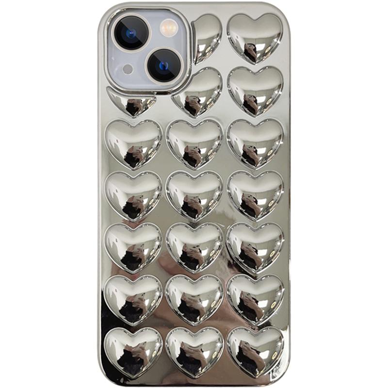 Милый 3D чехол в виде сердца для iPhone 17 Air 14 13 12 11 15 Pro Max 16 Plus, мультяшная задняя крышка конфетного цвета для 12 13 Mini