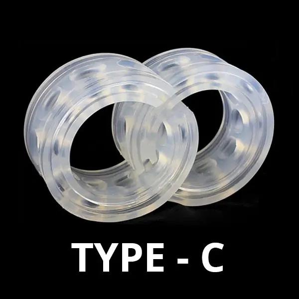 2PCS Buffers Shock Absorber For Car A/B/C/D/E Type Springs Autobuffers Rubber Spring Bumper Car Buffer suspension Exterior Parts