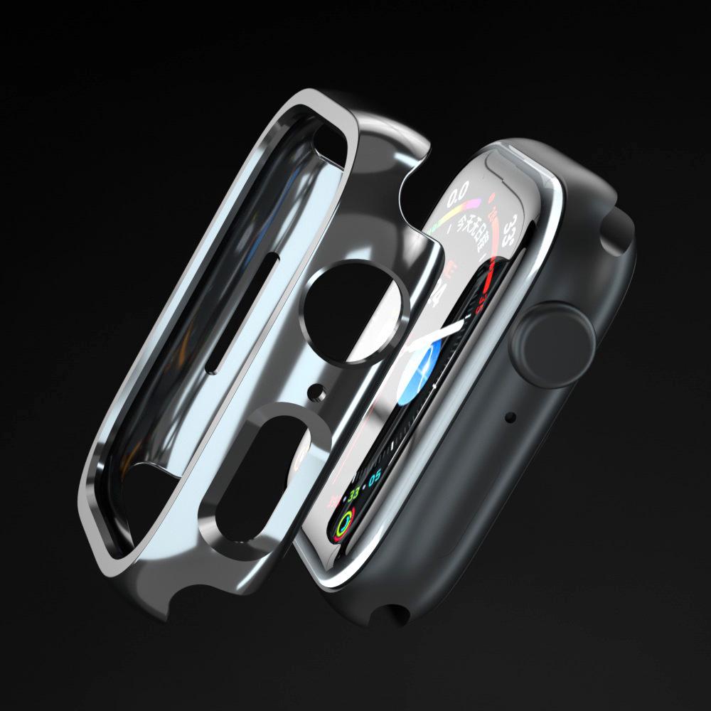 Чехол для Apple S10 Watch: Совместимо с Apple Watch 8/7, Гальванизированная Рамка, Полузакрытый Защитный Чехол