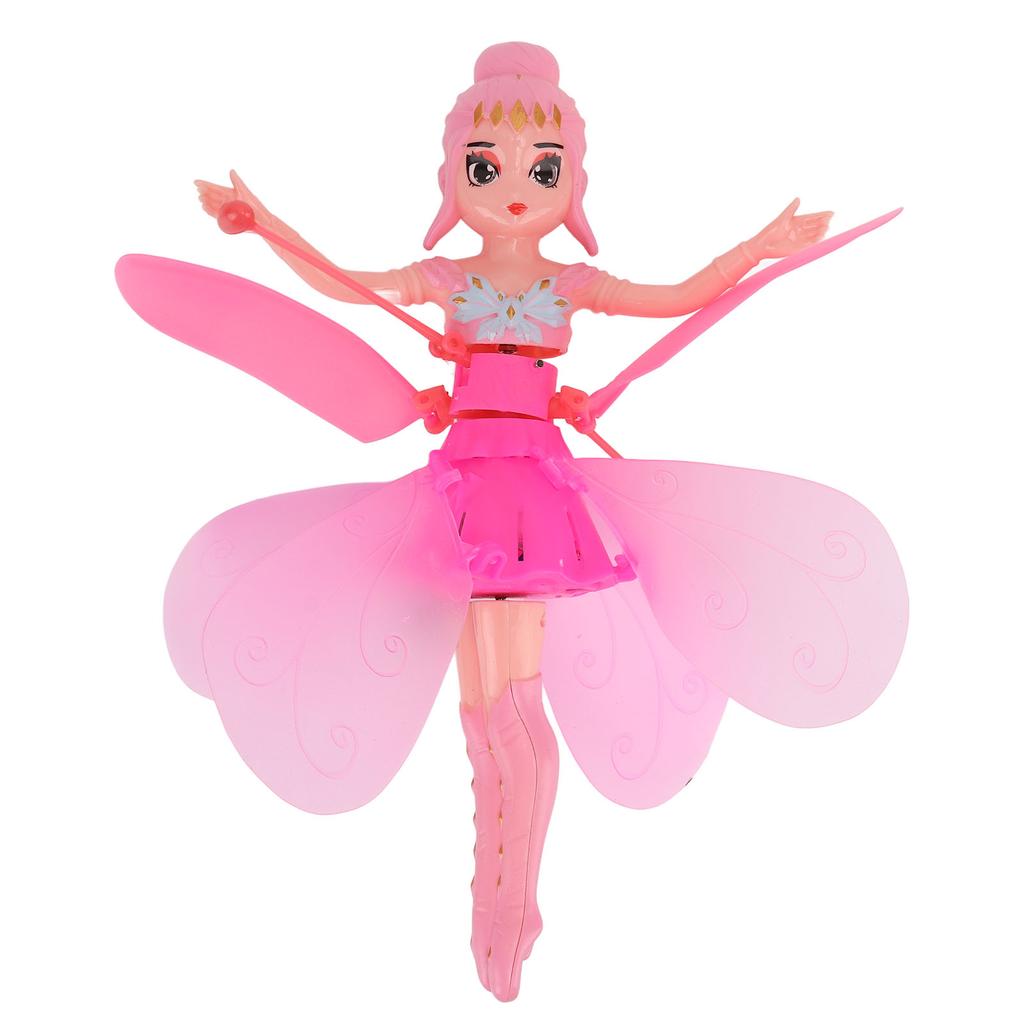 Летающие Девочки Игрушки Интеллектуальная Индукция Автоматическая Защита от Отключения Питания Летающие Куклы для Начинающих Детей Розовый