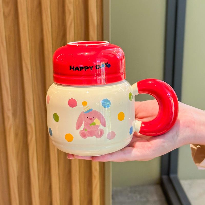 Подарок на день рождения для девочек, милая кружка с медведем, керамическая кружка высокой ценности, чайник для пары, сувенир для девушки