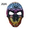 Comfortable Carnival Face Cushion Day of The Dead Skull Masque, Halloween Sugar Full Party Masque Masquerade Accessory for Cosplay, Mexican