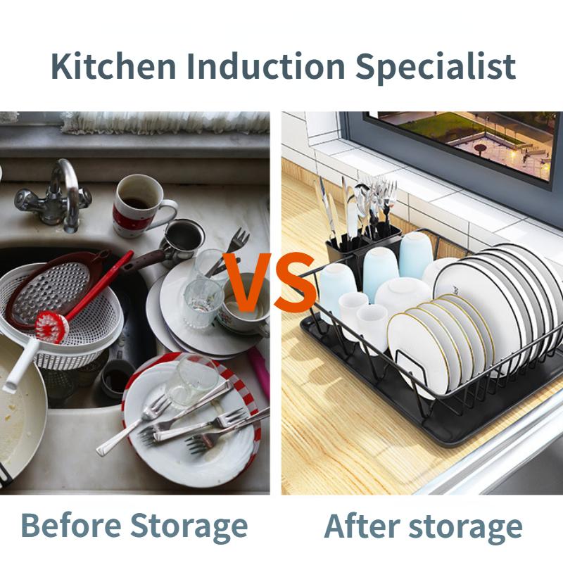 Kitchen Sink Countertop, Drain Bowl Rack, Drain Basket Rack, Dish Storage Rack, Drain Bowl Chopstick Rack, Store Items