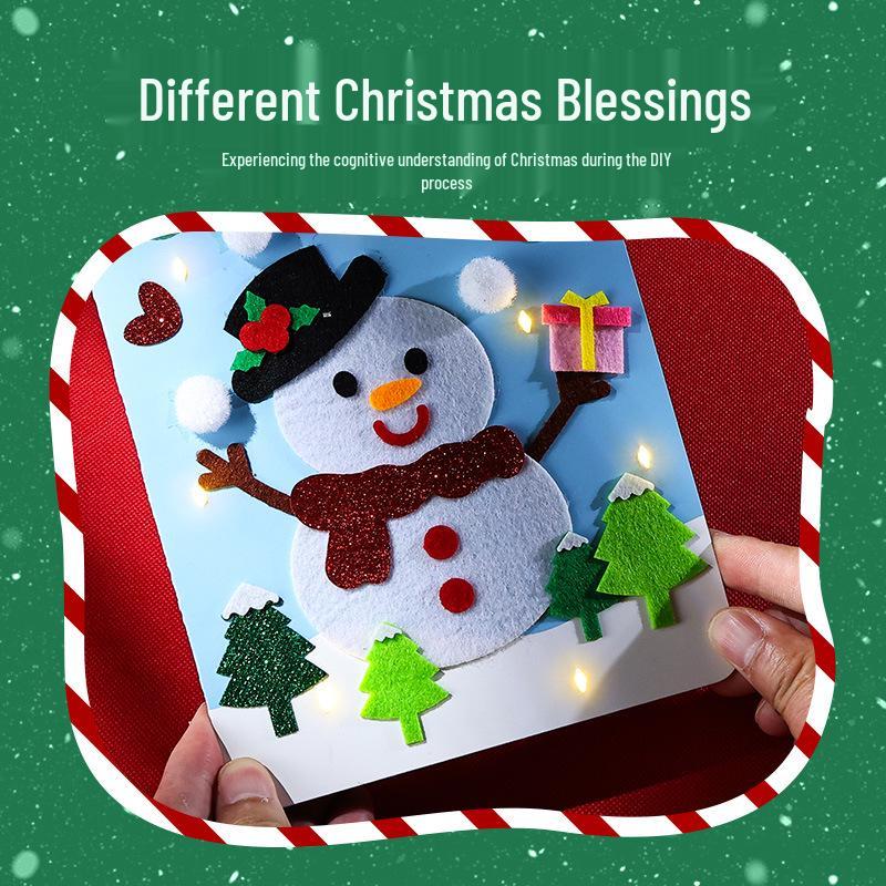 DIY Christmas Card Kit for Kids - Creative Handmade Greeting Supplies