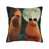 Cartoon Marcus The Worm Pillow Cover  Novelty Pillow Case For Couch Sofa Bedroom Comfy Cushion Cover Birthday Gift