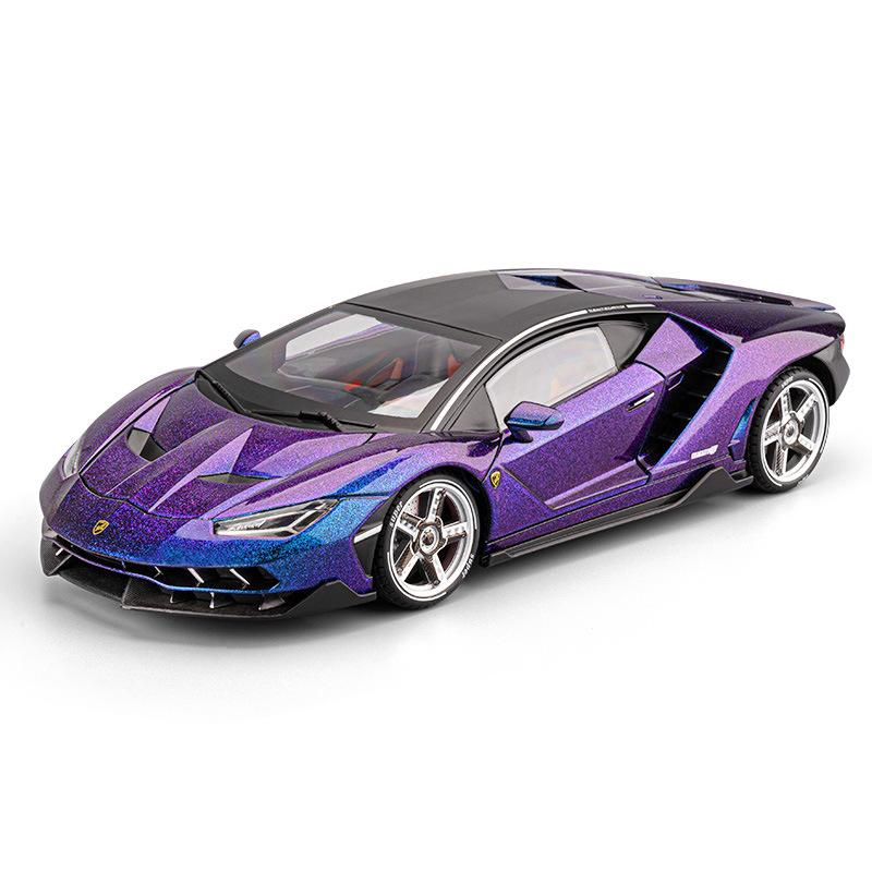 1/18 Lamborghini LP770 LP770-4 Сплав Модель Спортивного Автомобиля Литой Металл Трековый Гоночный Автомобиль Транспортные Средства Модель Звуковая и Световая Симуляция Детская Игрушка Подарок