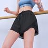 FGHJ Fitness Tez quriydigan yugurish shortiklari ayollar uchun ter shortiklari kundalik kiyim sport zali shortiklari keng mashg'ulot yuqori bel sport yoga shimlari
