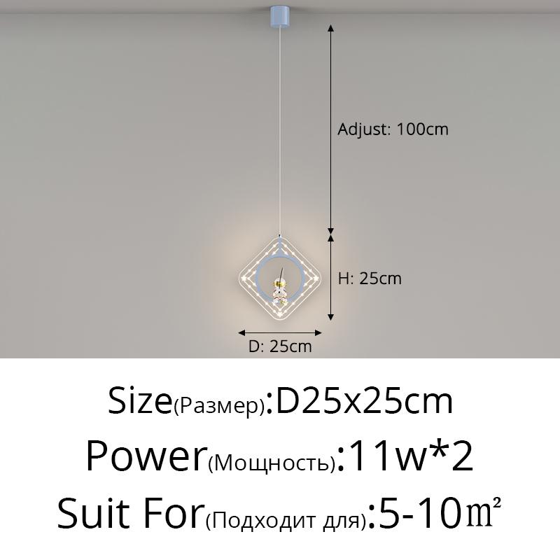 Светодиодный подвесной светильник для детской комнаты, прикроватный светильник, корпус, креативная мультяшная люстра для спальни, домашний декор, осветительные приборы