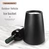 Quick-Chill Wine & Champagne Ice Bucket - Insulated Plastic Cooler for Red & Ice Wines