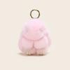 Плюшевый Причудливый Брелок из Кроличьего Меха Красочный Кролик Подарочный Аксессуар Для Стильных Девушек