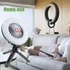 2 In 1 LED Camping Fan Multifunction Lighting Electric Fan Hanging Tent Lamp USB Charging Portable Summer Fan Light with Power
