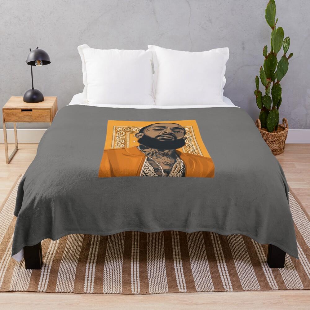 RIP HUSSLE Throw Blanket