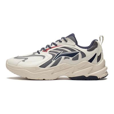 Кроссовки Li Ning Qixing Trend Rebound Shock Absorbation Non-Slip Low-Top для бега, мужские кроссовки Off-White ARLS023-1