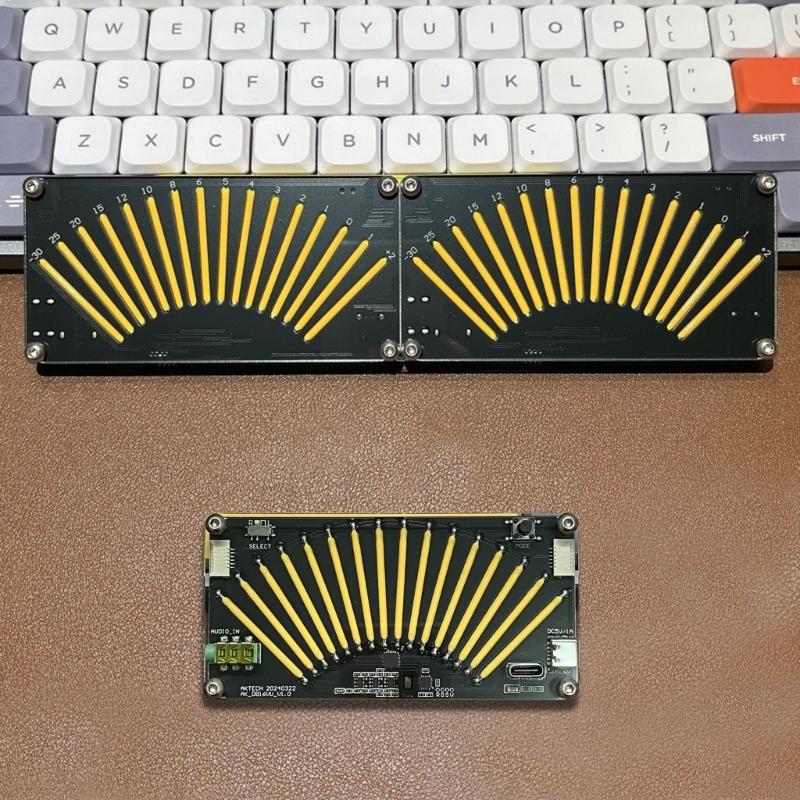 AK-DB16VU Music Meter Level Stereo Amplifiers Board Adjustable Replacement for Home Sound Systems Professional Studios