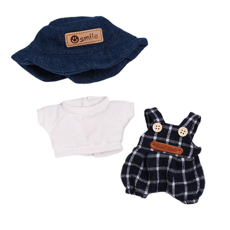 17 см мини плюшевая кукольная одежда аксессуары для одежды Labubu одежда для кукол Time To Chill