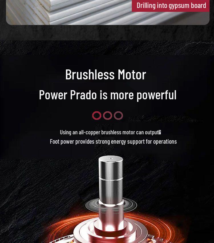 Brushless Cordless 18V High-Torque Mini Electric Screwdriver