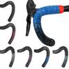 2Pcs Road Bike Handlebar Tape Anti-Slip Composite Leather Shock-proof Handle Bar Tape with Bar End Plugs Sweat-absorbing Anti-Vibration Wrap