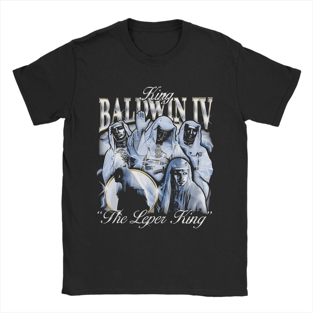Baldwin IV of Jerusalem T Shirt for Men 100% Cotton Novelty T-Shirts Round Collar Tee Shirt Short Sleeve Clothes Gift Idea