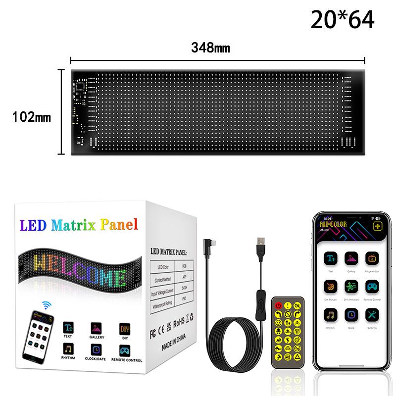 Waterproof Bluetooth LED Display Screen: Interactive Rear Window Expression with Flexible Soft Screen