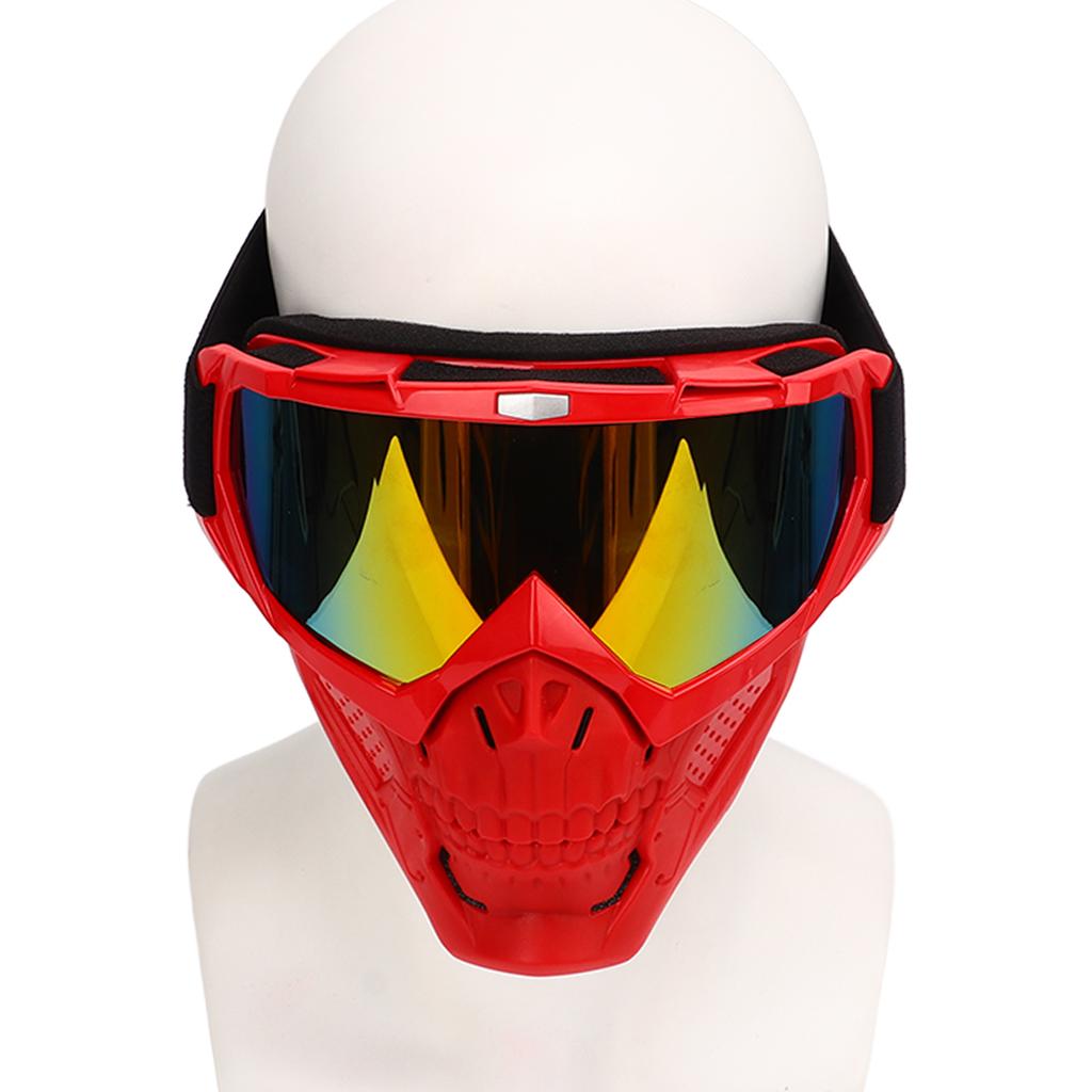 Мотоциклетный череп защитный шлем для лица внедорожный велоспорт ветрозащитный шлем очки с лицом